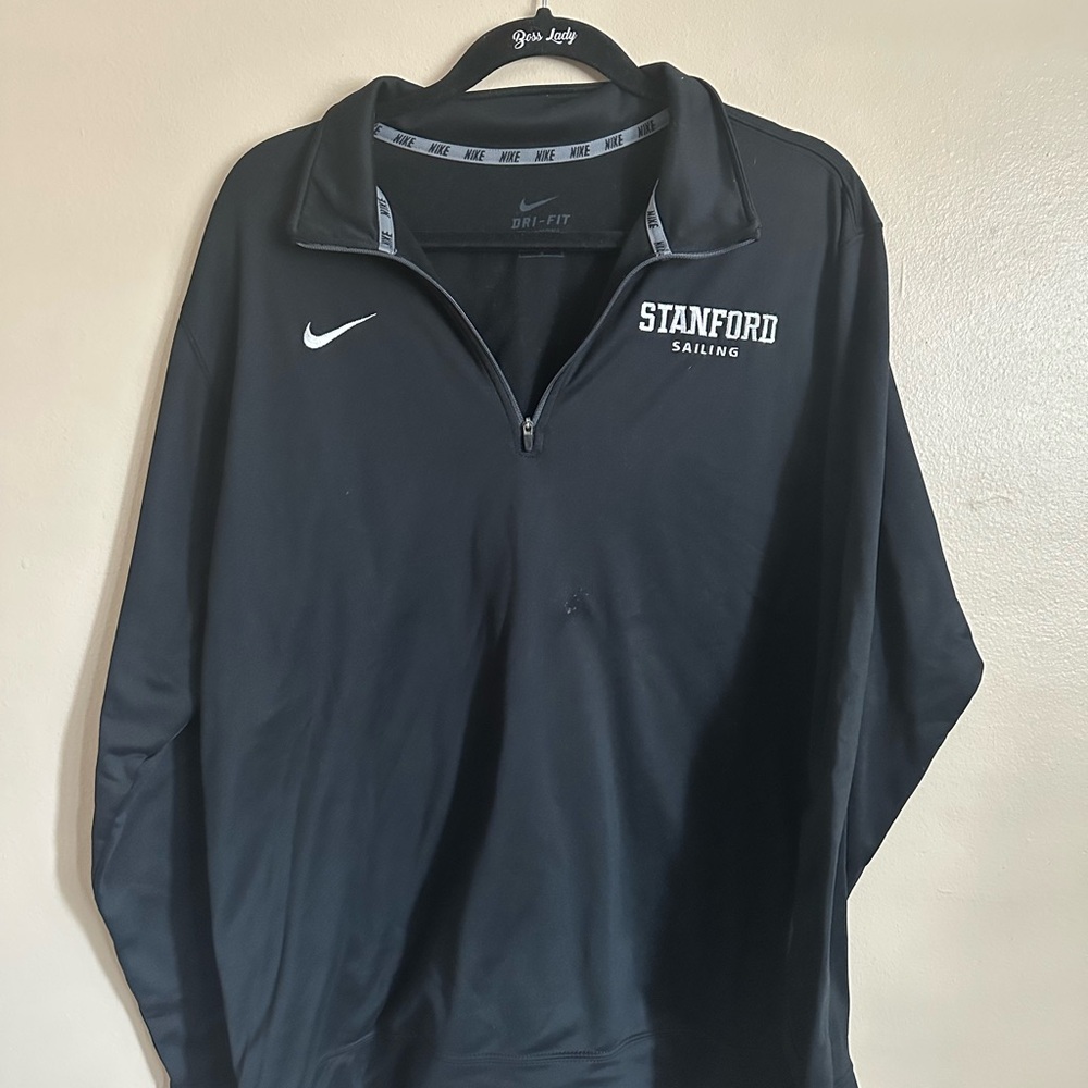 Nike Black Stanford Sailing Quarter-Zip Pullover